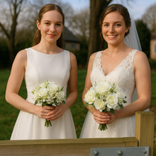 Elegant Ivory Silk Rose Wedding Bouquet – Timeless Beauty That Lasts Forever