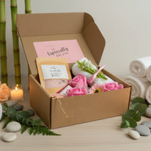 Relax & Restore Pamper Box, Self Care Gift Set for Her, Shower Steamer, Soap, Bath Salts & Flannel