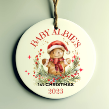 personalised baby's first christmas bauble