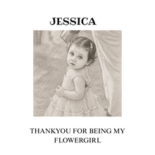 personalised drawing from photo - flowergirl's ceramic Money Box