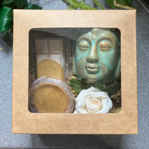 Wax Melt New Home Gift Set – Melts, rose Flower & Ceramic Burner