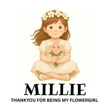 Personalised Bridesmaid Money Box – Thank You Gift for Flower Girl or Young Attendant