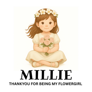 Personalised Bridesmaid Money Box – Thank You Gift for Flower Girl or Young Attendant