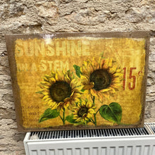 Vintage Sunflower Wall Art – Sunshine in a Stem | Rustic Farmhouse Décor