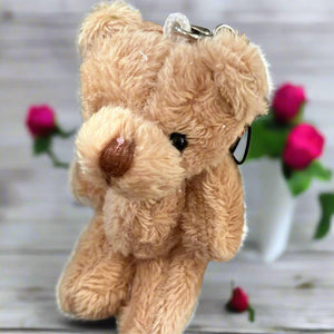 Bear hug personalised petite teddy bear - key ring gift