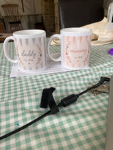 mummy and dadd y set of mugs