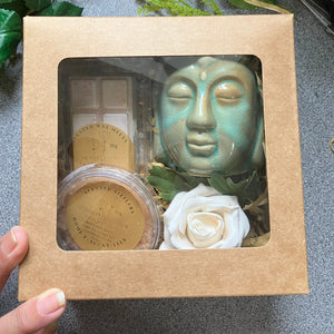 Wax Melt New Home Gift Set – Melts, rose Flower & Ceramic Burner