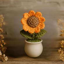 Handmade Crochet Sunflower in Pot – Unique Gift & Home Décor