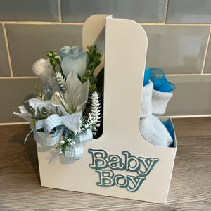 New baby boy flowers and gifts