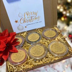 sizzlers, shimmering granules wax melts christmas gift box