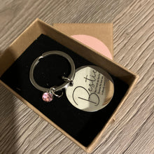 Stainless steel Keyring, ‘Besties’