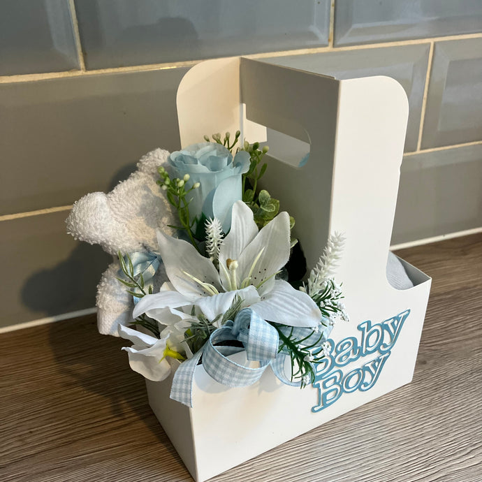 New baby boy flowers and gifts