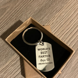 Keyring, ‘worlds best farter, oops I mean father’