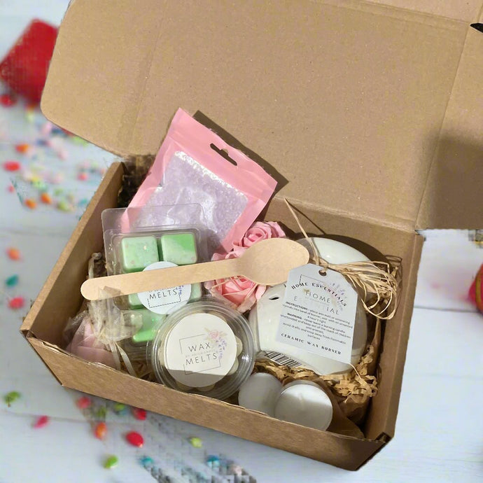 gift hamper of wax melts