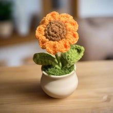 Handmade Crochet Sunflower in Pot – Unique Gift & Home Décor