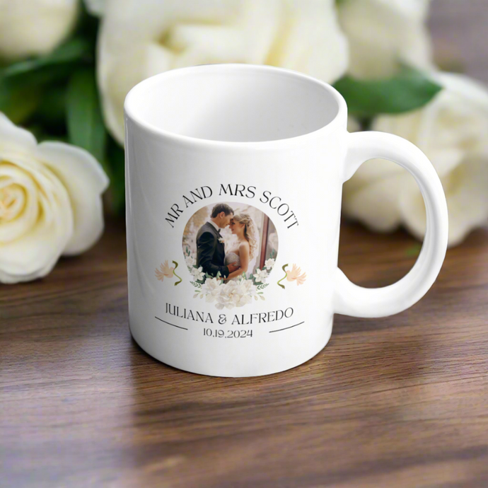 personalised wedding gift mug