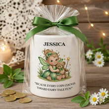 Personalised Fairy Money Box - Enchanted Gift for Girls Piggy Bank