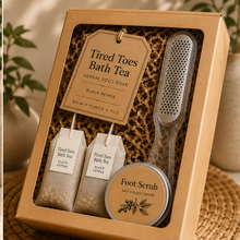 Tired Toes Bath Tea Foot Soak with Botanicals and black Pepper and Ginseng – Spa Gift Set