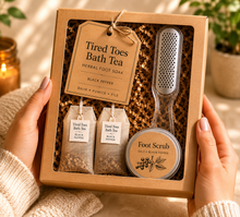 Tired Toes Bath Tea Foot Soak with Botanicals and black Pepper and Ginseng – Spa Gift Set