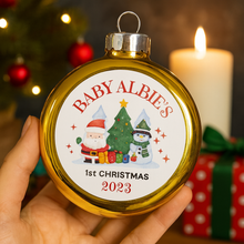 Baby’s First Christmas Bauble 2025 – Personalised Ornament Keepsake