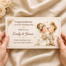 bride and groom personalised quirky wedding Money Envelope