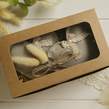 Rustic Calico Heart Keepsake Gift Box – calico heart decorated with Lace and Pearl