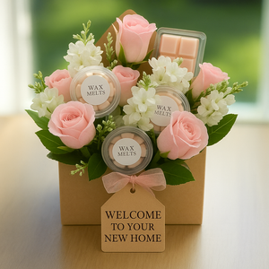 wax melts in a kraft envelope box