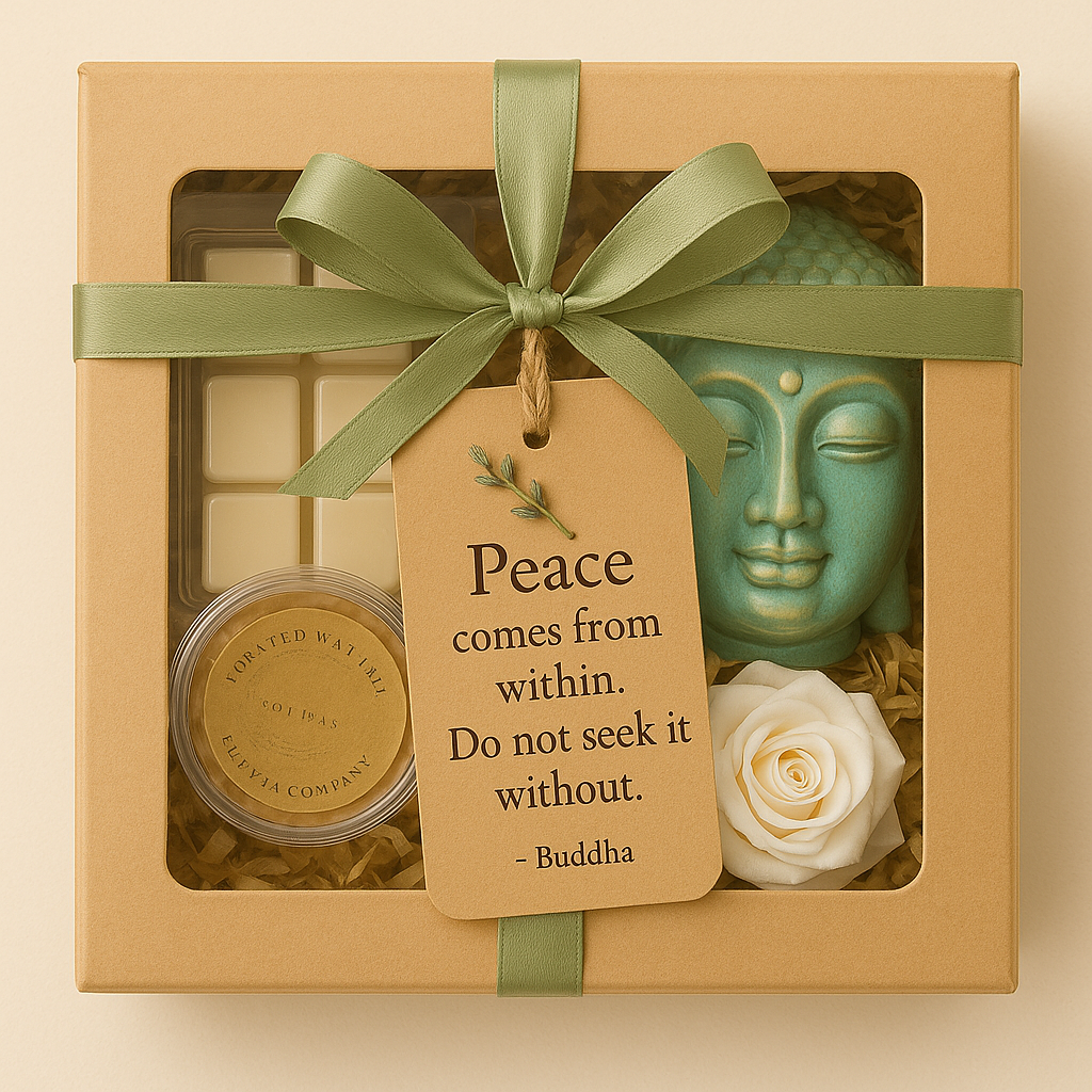 wax melts, sizzlers, budha wax warmer gift wrap