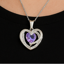 Heart Pendant with Chain in solid 925 Sterling Silver