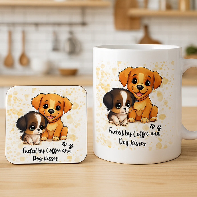 mug and coater gift for dog lovers