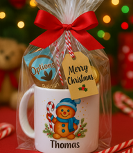 Personalised Christmas Hot Chocolate Mug Gift Set, Cocoa, Marshmallows & ferror rocher