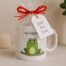 Funny quirky Frog Mug Novelty Tea Mug, Humorous Gift for Her or Him