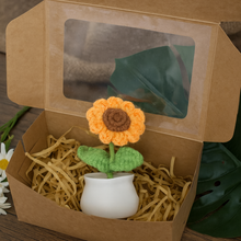 Handmade Crochet Sunflower in Pot – Unique Gift & Home Décor