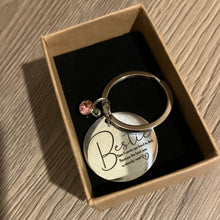 Stainless steel Keyring, ‘Besties’