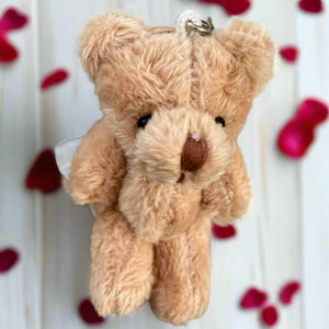 Bear hug personalised petite teddy bear - key ring gift