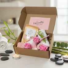 Relax & Restore Pamper Box, Self Care Gift Set for Her, Shower Steamer, Soap, Bath Salts & Flannel