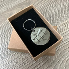 Stainless steel keyring ‘my favourite asshole’ token