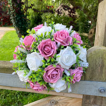 A wedding bouquet collection of foam roses in a choice of rose colour