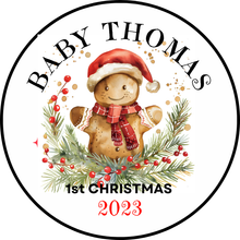 personalised baby's first christmas bauble