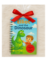 Personalized Dinosaur Adventure Book & Money Box Gift Set for Kids – Featuring Your Child’s Name!