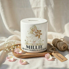 Personalised Bridesmaid Money Box and Notebook – Thank You Gift for Flower Girl or Young Attendant