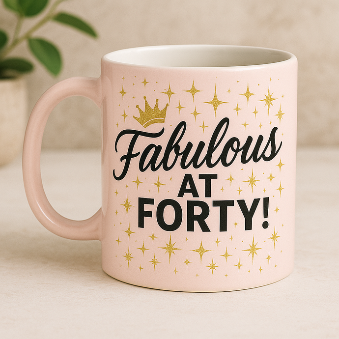 fabulous at 40 ceramic mug
