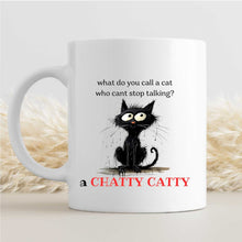 A Ceramic Gift Mug From Our Black Cat Collection - 'chatty Catty'