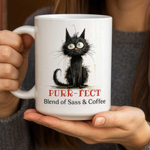 ceramic mug from our black cat collection - too purrfect to function