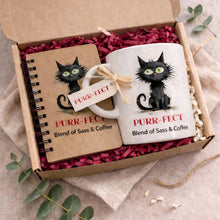 Funny Cat Mug • Black Cat Coffee Cup • Purr-fect Cat Lover Gift • Sass & Coffee Mug • Gift for Her • Cute Cat Pun Mug