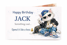 Personalised birthay Money Envelope for Kids | cat Cash Gift Holder | Custom Treat Wallet | Gift for Children
