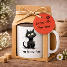 Funny Black Cat Mug and notebook – PURR-FECT Gift for Cat Lovers