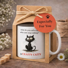 Funny Black Cat Coffee Mug and note book • Purr-fect Gift for Cat Lover