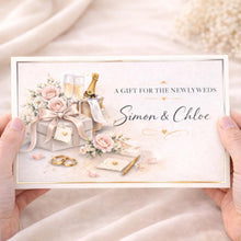 Custom Newlywed Money Envelope | Mr & Mrs Wedding Present | Bride and Groom Keepsake Card