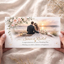 Mr & Mrs personalised wedding Money Envelope